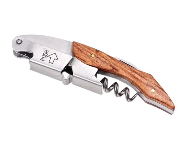 Rosewood Corkscrew Bottle Opener with Foil Cutter
