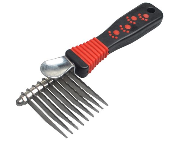 Long Blade Dematting Comb with Safety Edges
