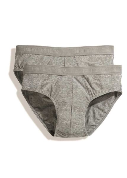 Fruit Of The Loom Men's Classic Sport Briefs - Heather Grey
