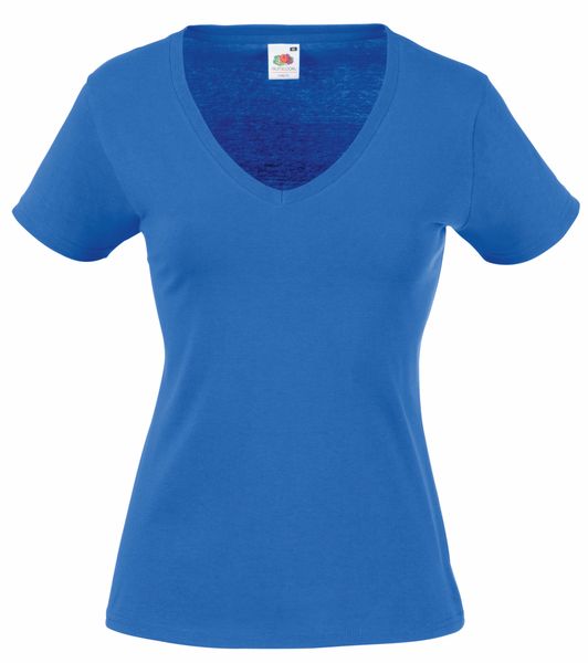 Fruit Of The Loom Lady-Fit Valueweight V Neck - Royal Blue