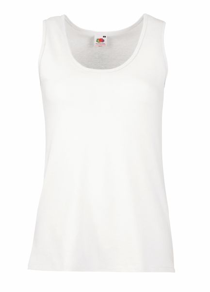 Fruit Of The Loom Lady-Fit Valueweight Vest - White