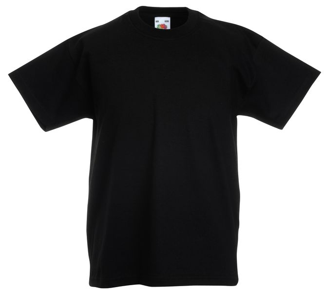 Fruit Of The Loom Kids Original Shirt - Black