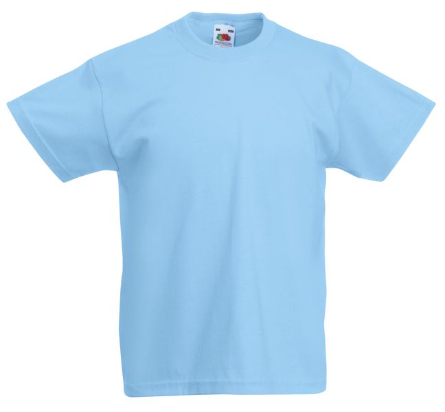 Fruit Of The Loom Kids Original Shirt - New Sky Blue