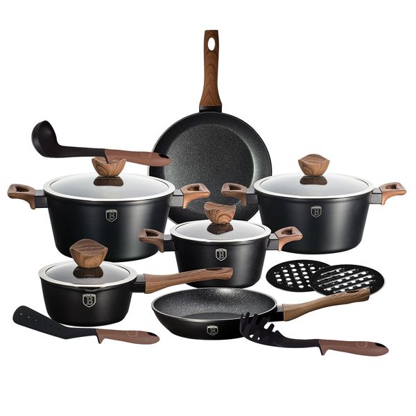 Berlinger Haus - Rosewood Cookware Set - Set of 15