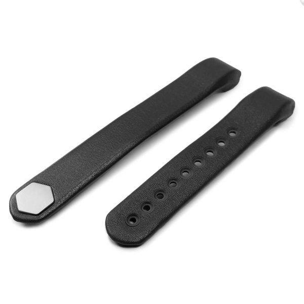 Tuff-Luv Fitbit Alta Genuine Leather Watch Strap / Wristband - Black