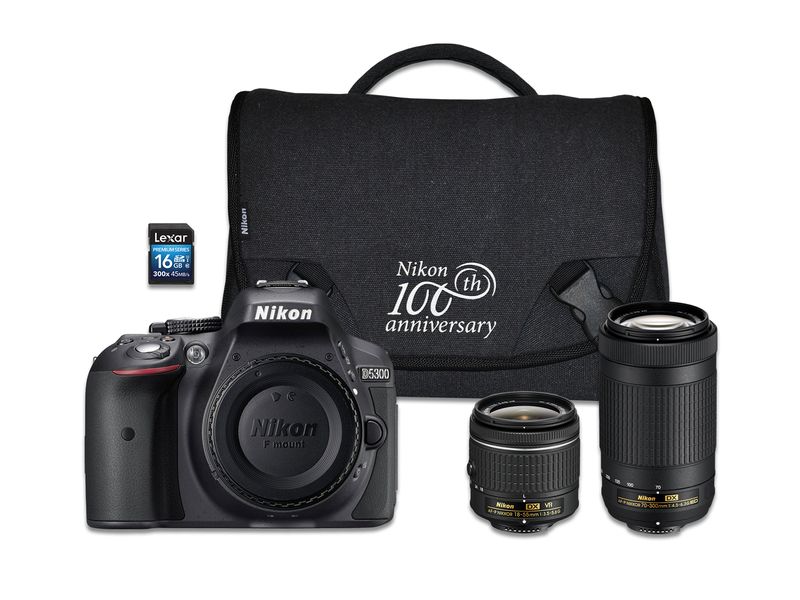 Nikon D5300 24.2MP DSLR Twin Lens Value Bundle
