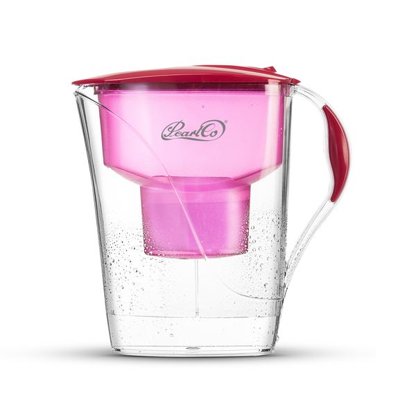 PearlCo Water Filter Jug Fashion UNIMAX 3.3 Litre- Red