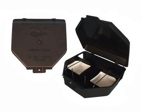 Electro Bizz Micki Rodent Bait Station - Black (Bulk Pack of 2)