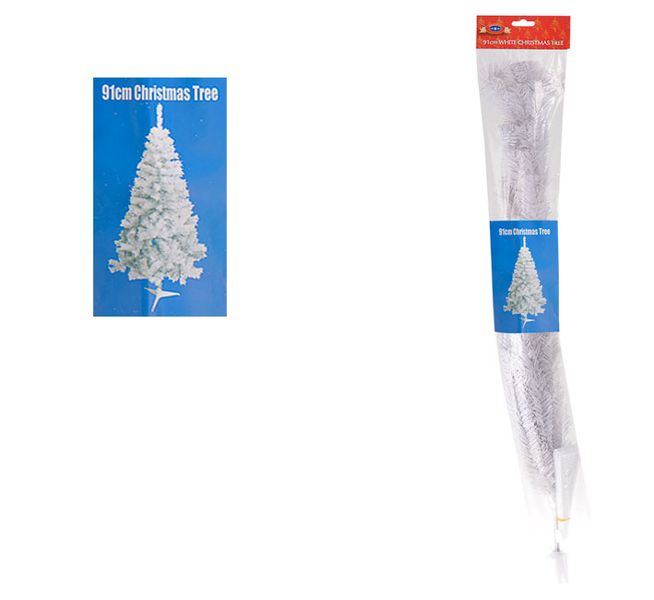 Christmas Tree: White - 91cm (80 Tips)