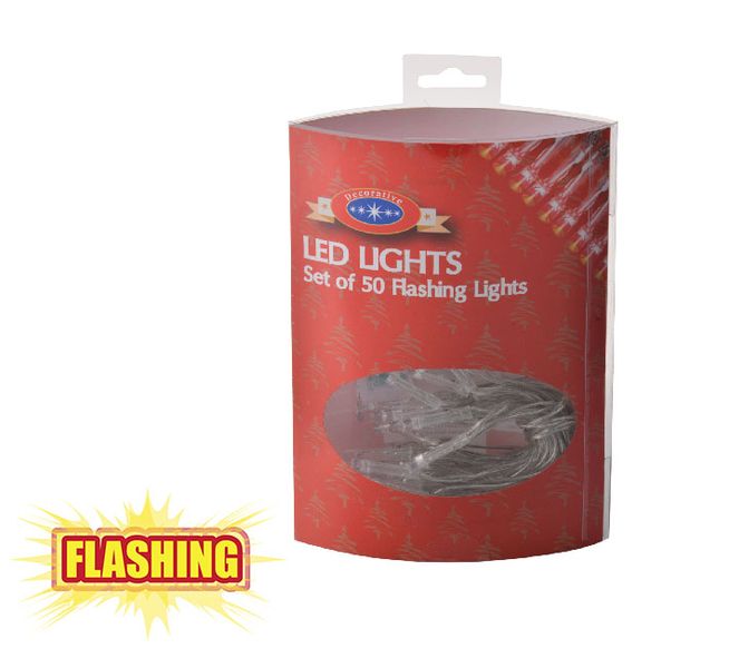 Xmas Lights Assorted - Battery Operated - 50 Led - 5M