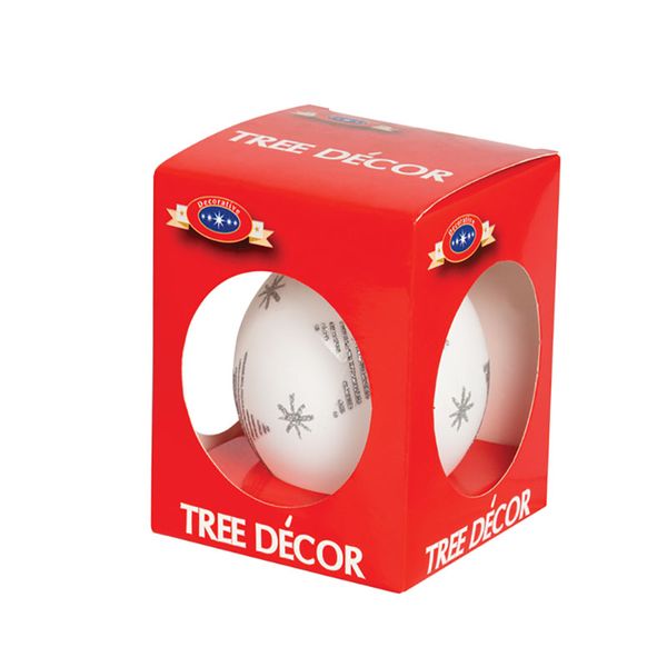 Glass Christmas Tree Decor - 8cm