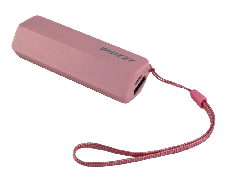 Whizzy 2600 mAh Powerbank - Pink (5 pack)
