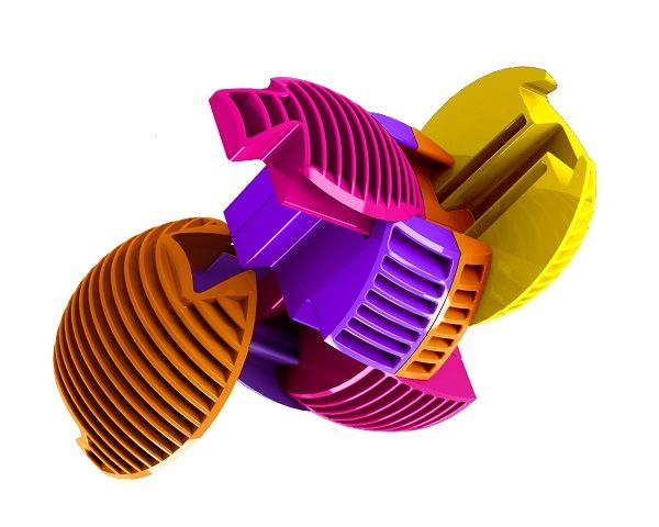 Slida 3D Puzzle Ball - Yellow