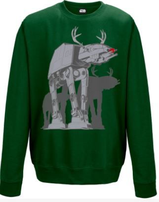 Star Wars: At-at Xmas Walker Green Sweater (Parallel Import)