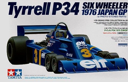 Tamiya Tyrrell P34 1976 Japanese GP Model Kit - Scale 1:20