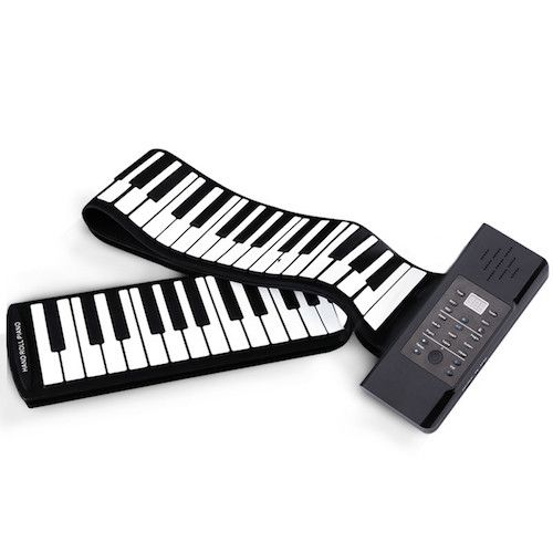 Konix PD61 Portable Roll Up Piano with Mini Keybord