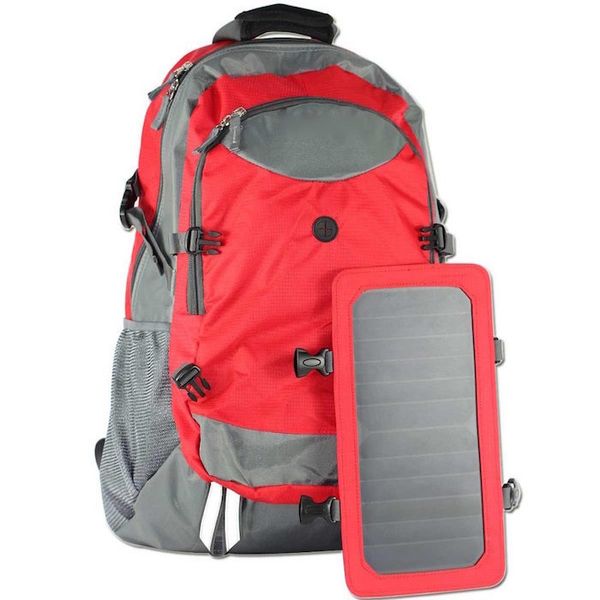 Solar Backpack &amp; Battery 6.5W - Red
