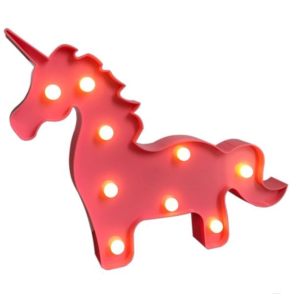 Pink Unicorn Marquee LED Light