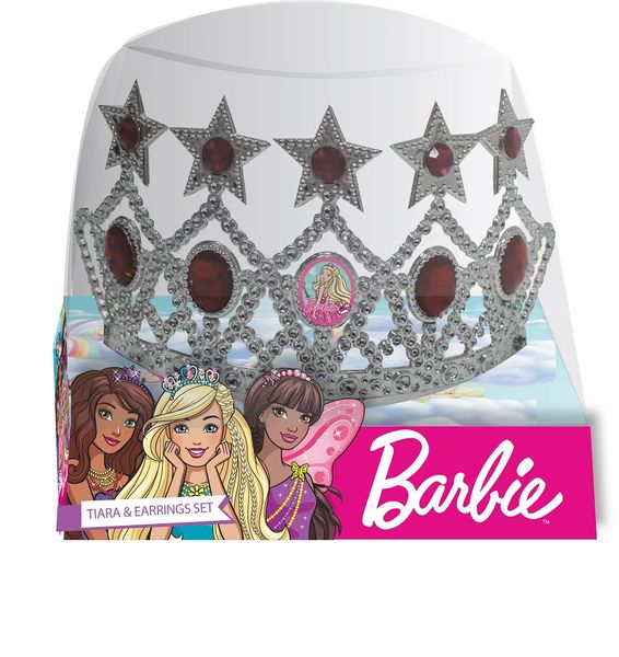 Barbie Tiara With Earring In PVC Box
