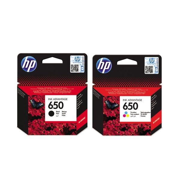 HP 650 Black &amp; Tri-Colour Ink Advantage Bundle (Both Black &amp; Tri-Colour)