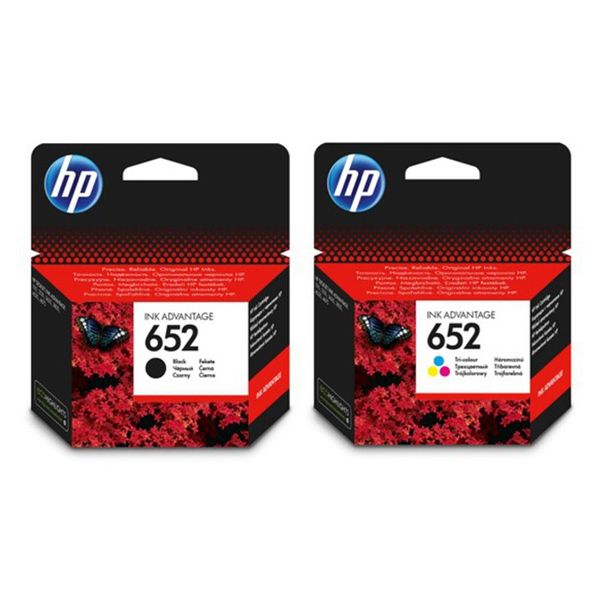 HP 652 Black &amp; Tri-Colour Ink Advantage Bundle (Both Black &amp; Tri-Colour)