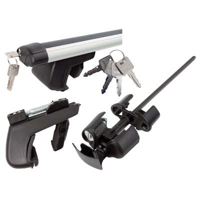 Oval Roof Rack with Lock Set-Aluminium