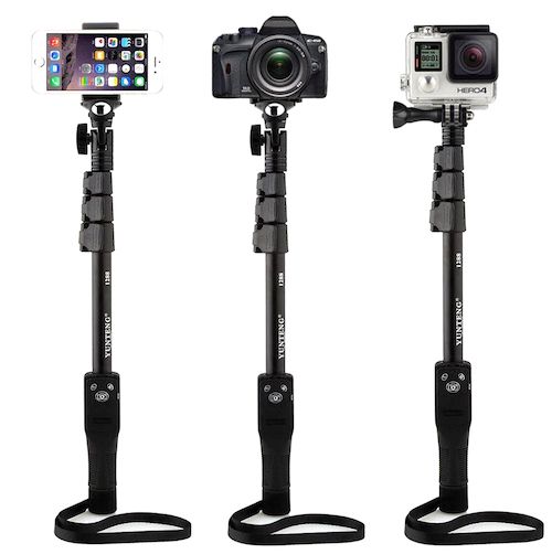 Yunteng Extendable Bluetooth Mirror Selfie Stick Monopod