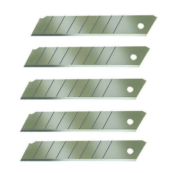 Allway Tools AK7BSS Stainless Steel 18mm Snap Off Blades - 5 Pack