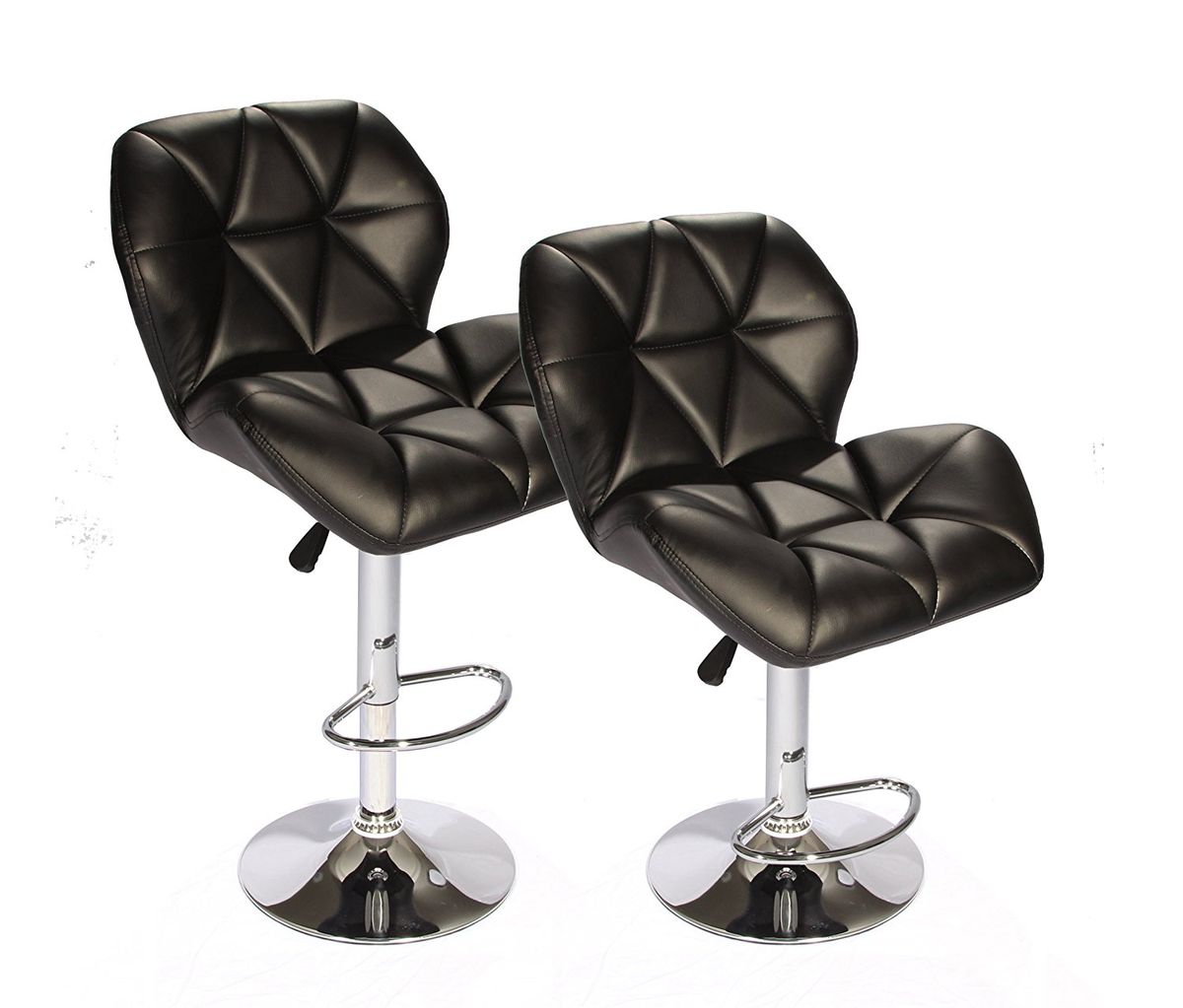 Hazlo Set of 2 Adjustable Kitchen Bar Stools Black Shop Today. Get