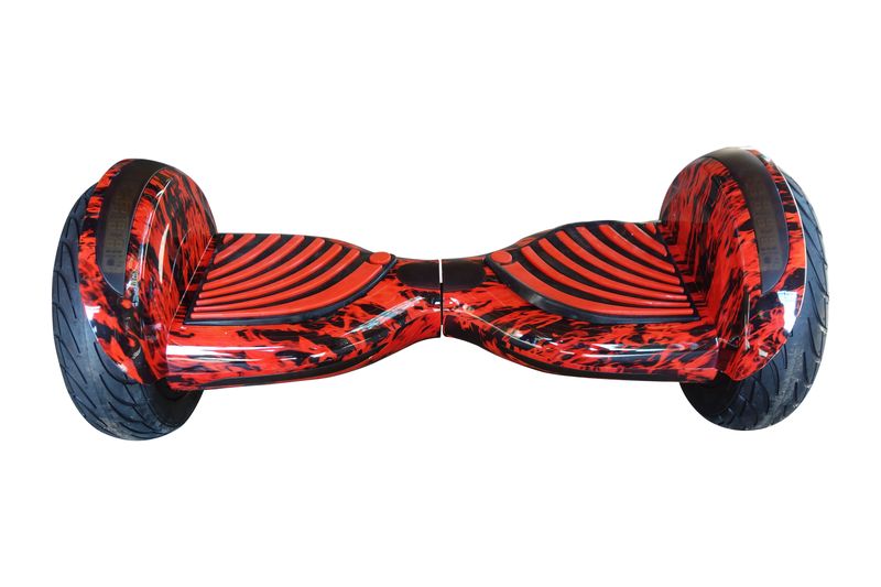 10 Inch Hoverboard Self Balance Scooter with Speakers - Mix Red