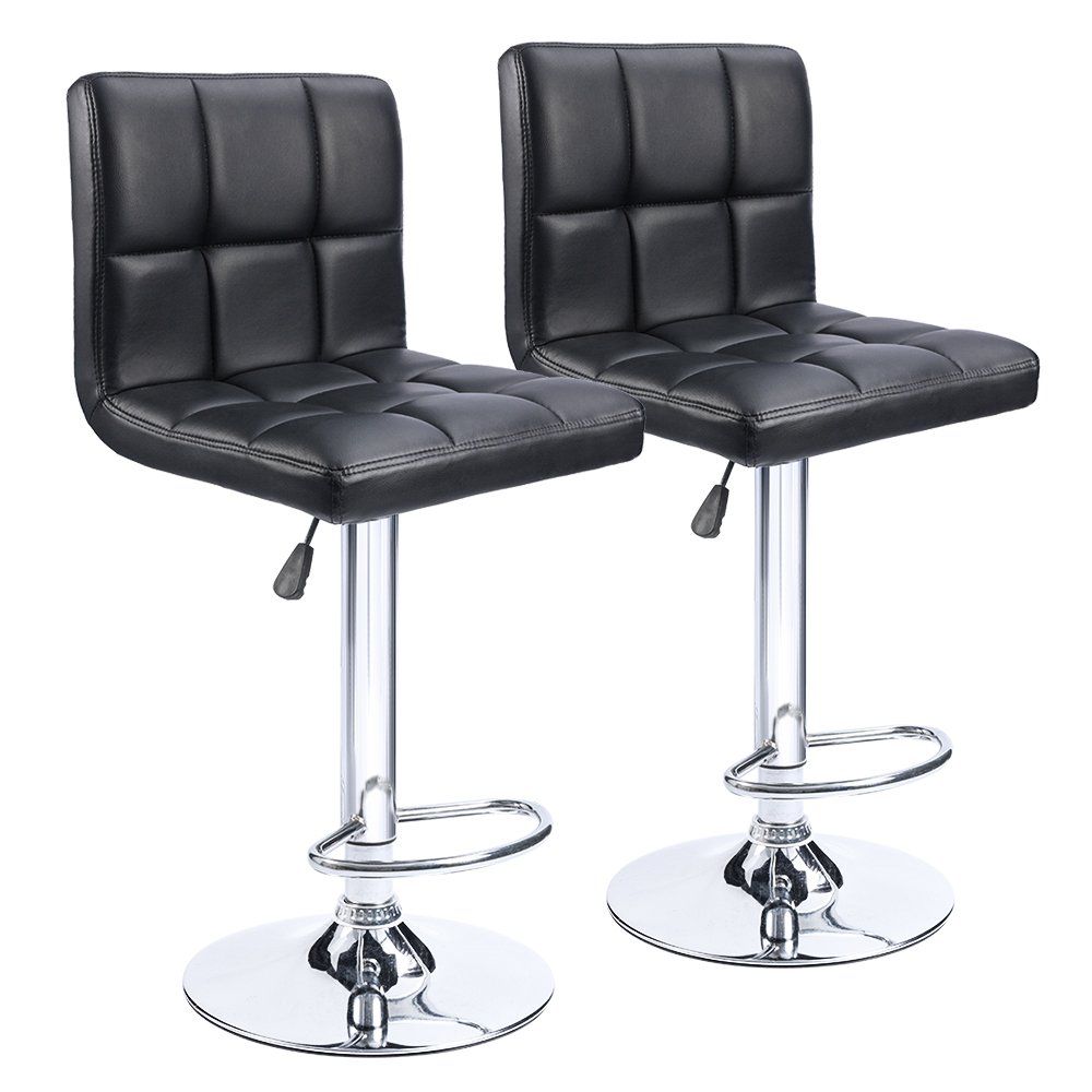 leather black stools