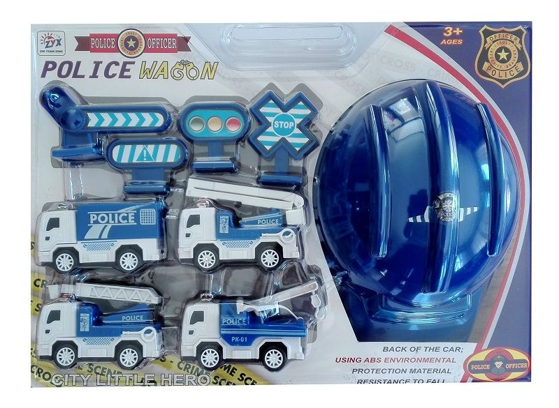 Construction Car Playset with Helmet
