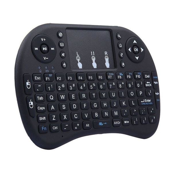 Mini Wireless Keyboard Mouse Touchpad - Black