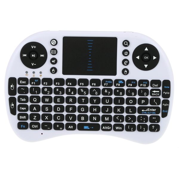 Mini Wireless Keyboard Mouse Touchpad - White