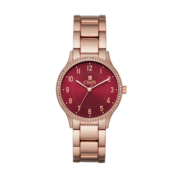CHAPS Ladies CHP3048 Op Rose Gold Alloy Watch