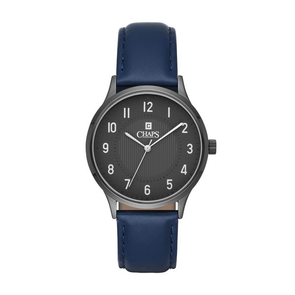 CHAPS Mens CHP5052 Op Blue Leather Watch