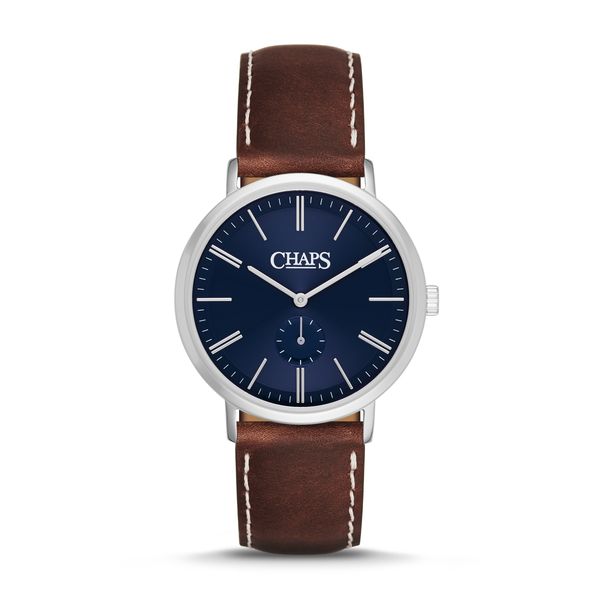 CHAPS Mens CHP5026 Dunham Brown Leather Watch