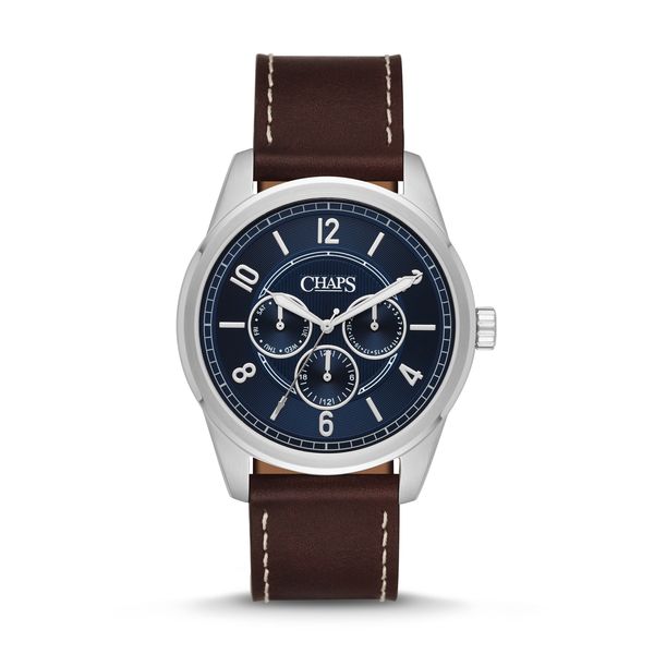 CHAPS Mens CHP5034 Bransen Multi Brown Leather Watch