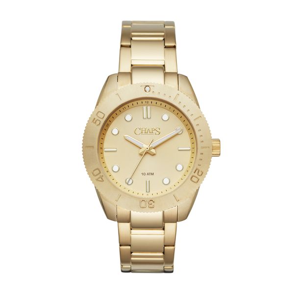CHAPS Mens CHP7025 Bransen Diver Gold Stainless Steel Watch