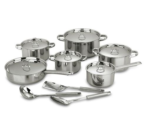 Ace 15 Piece Stainless Steel Cookware Set