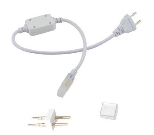 100m Flexible SMD LED 220V Strip Light + 5 Connectors - Warm White