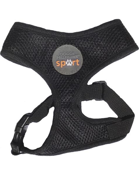 Doggie Hillfigher - Black Sport Harness &amp; Lead Set - Medium