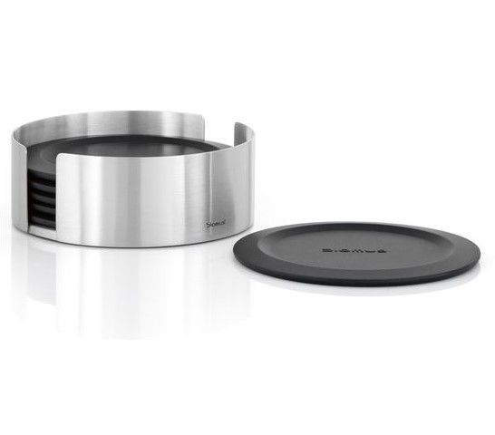 blomus 6 Piece Round Lareto Coaster Set