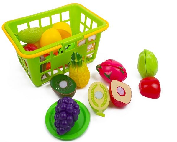 Pretend Play Fruit &amp; Vegetables Cutting Set - 16 Piece