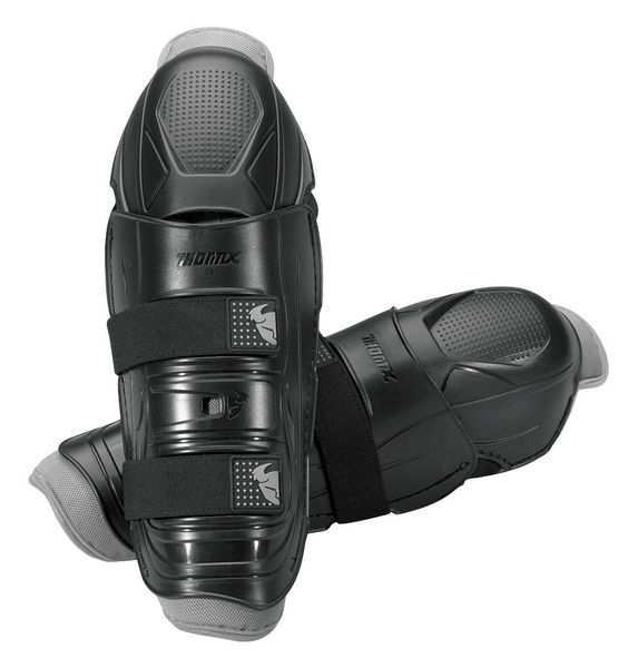 Thor Black Quadrant Knee Guards (Size: Adult)