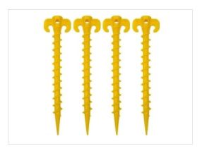 Shades Screw Peg Set - Yellow