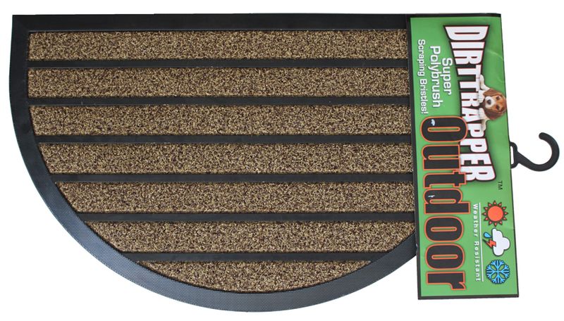 Dirttrapper Outdoor Doormat Half Moon - Brown