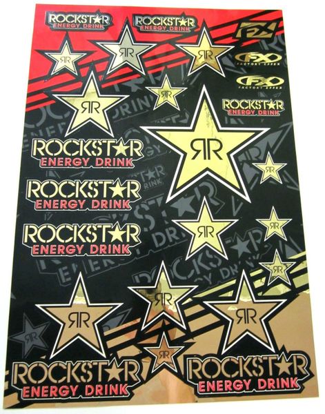 FX Sticker Sheet - Rockstar Gold Chrome
