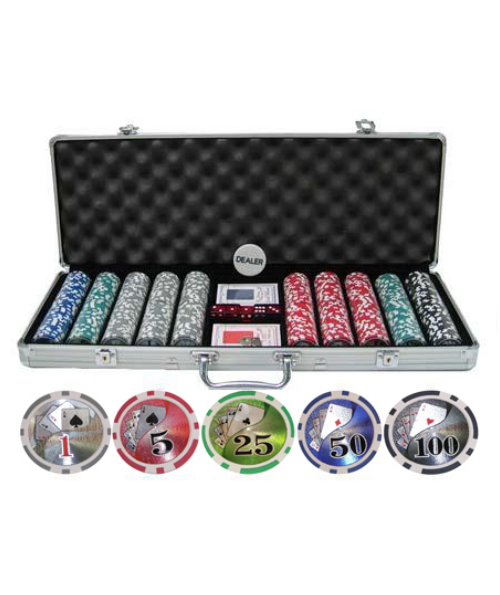 SA Poker Shop Big Texas Holdem Poker Chip Set - 500 Piece