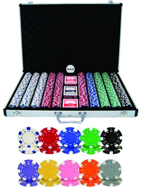 Dice Poker Chip Set - 1000 Piece